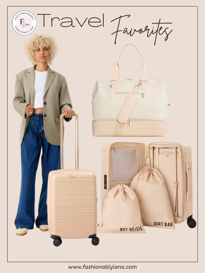 Travel set, BEIS Travel set, weekender bag, carryon. Small carry-on. Travel essentials. Travel backpack, suitcase. 
My favorite travel pieces from BEIS, I have the small carry-on, the mini weekender which is great to take as my personal item and also fit some of the handbags I want to bring with me when I travel, the medium check-in suitcase and the big check-in luggage. Totally recommend them!  

 #LTKMothersDay #LTKTravel