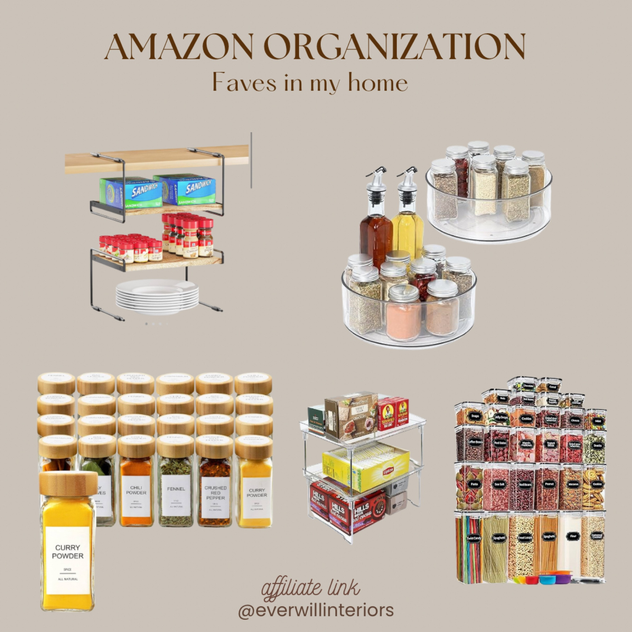 The shelf space saver is my favorite!  These are some of the best organizers in my home…

#homeorganization #organizationfavorites #storageandorganization #homeorganizationtips #amazonorganization #organizationfinds #spicedrawerfinds #spiceorganizers

#LTKHome