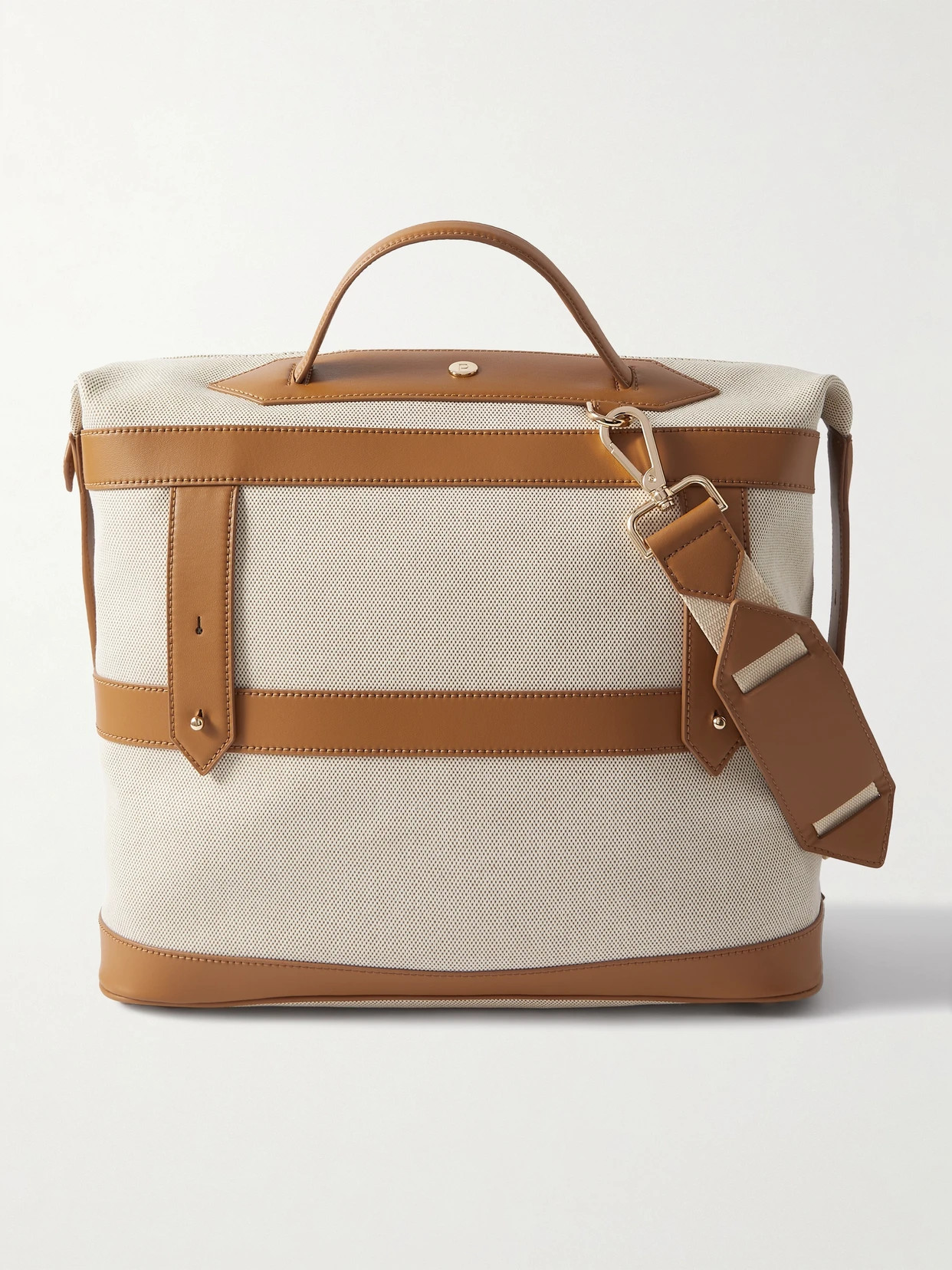 Paravel - Vegan Leather-trimmed Canvas Tote - Brown | NET-A-PORTER (US)