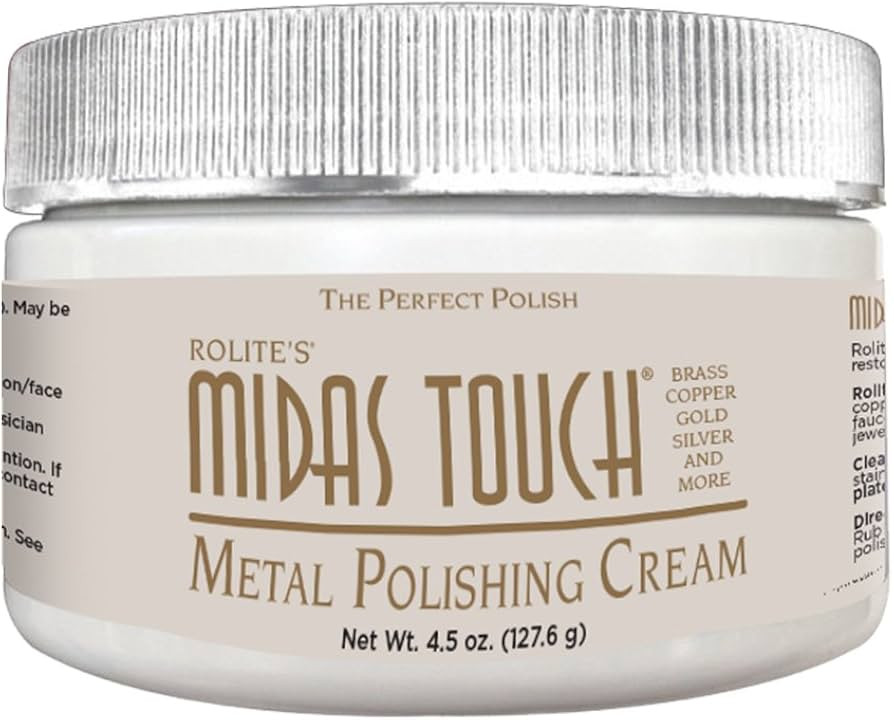 Rolite - MTMPC45z Midas Touch Metal Polishing Cream - Cleaner and Polishing Rouge for Sterling Si... | Amazon (US)