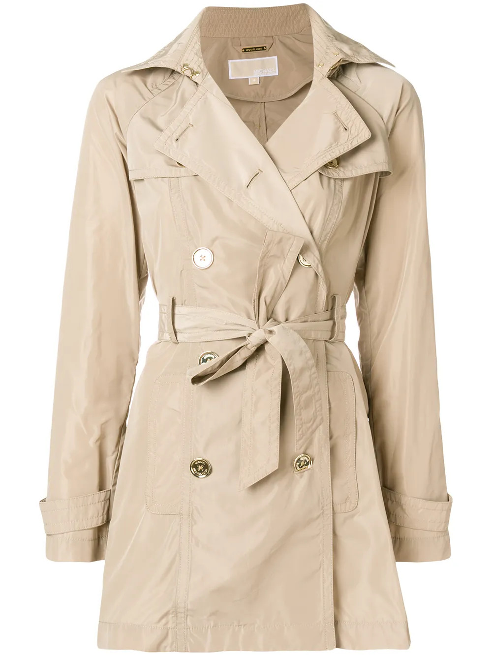 Michael Michael Kors short trench coat - Brown | FarFetch Global