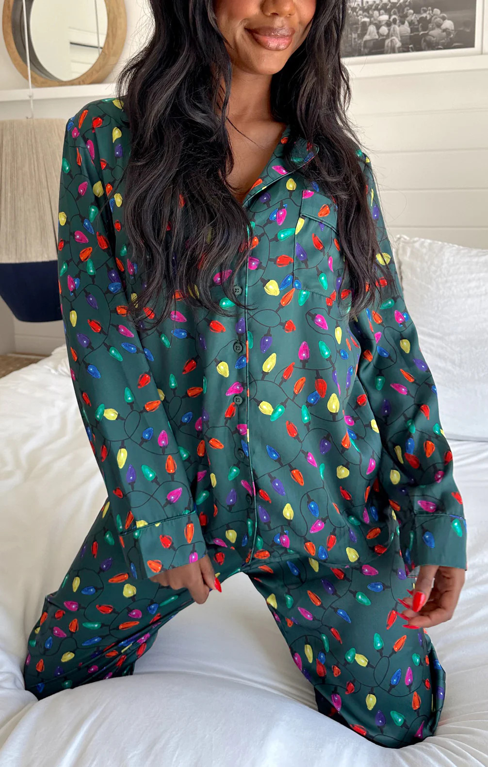 Classic PJ Set ~ Festive Lights Silky | Show Me Your Mumu