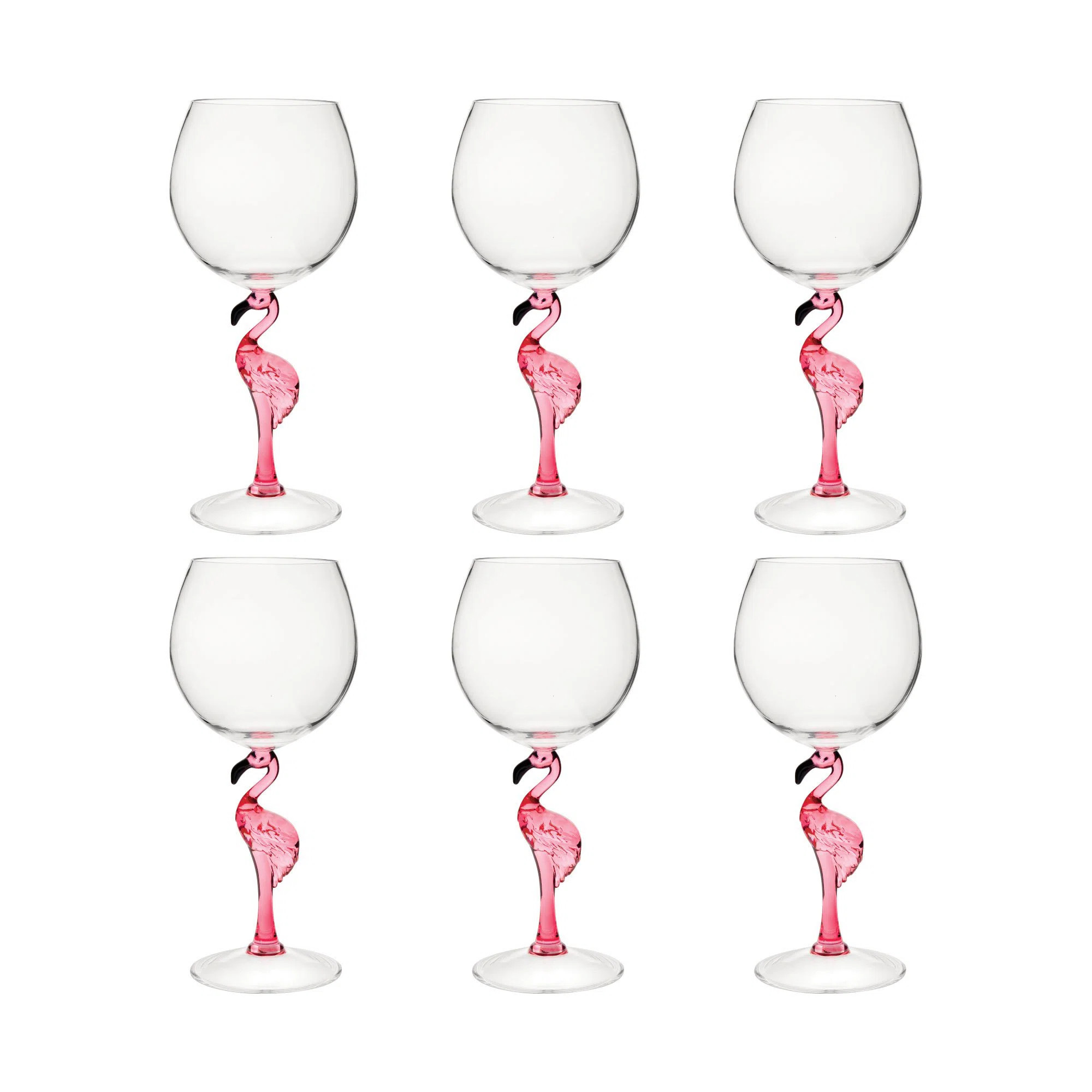 20oz. Acrylic Wine Glass Set (Set of 6) | Wayfair North America
