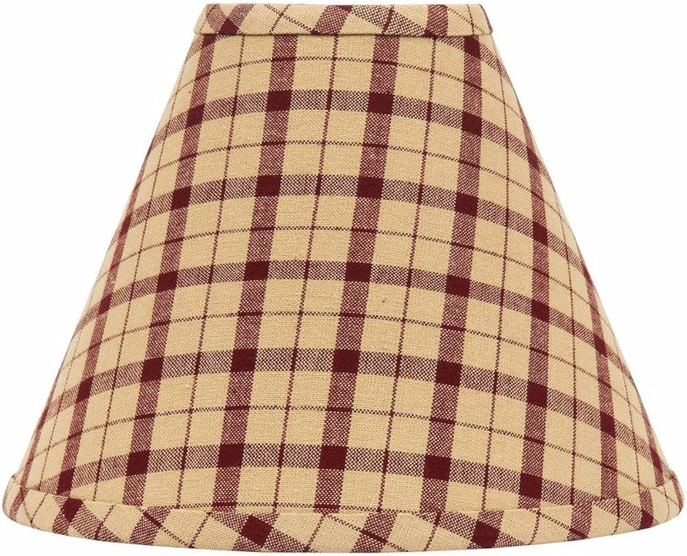 Home Collection by Raghu Check Barn Red and Nutmeg Lampshade, 14" | Amazon (US)