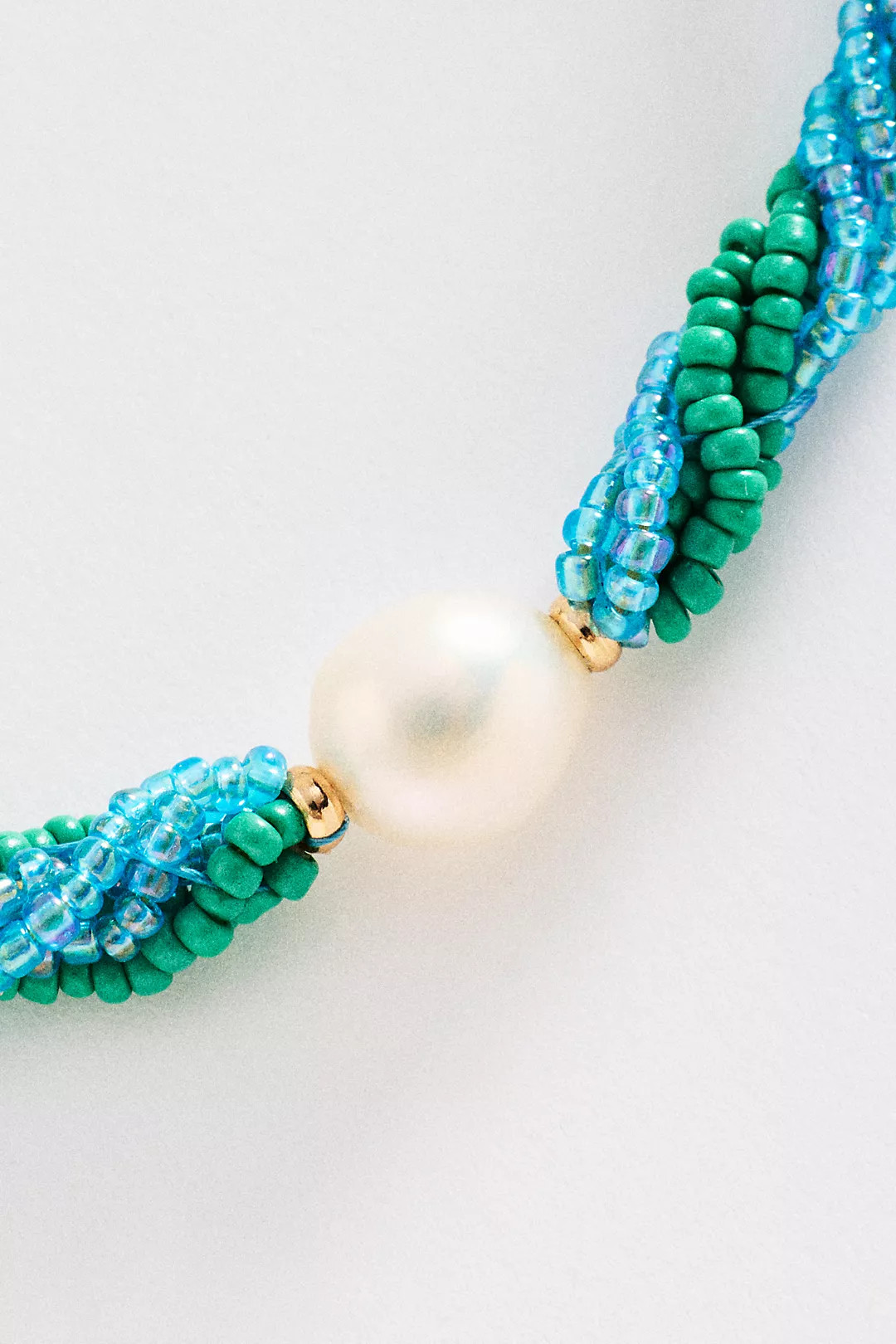 Twisted Beaded Pearl Necklace | Anthropologie (US)
