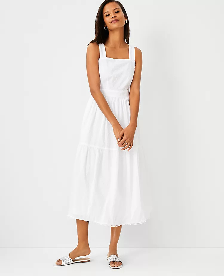 Clip Peplum Midi Dress | Ann Taylor | Ann Taylor (US)