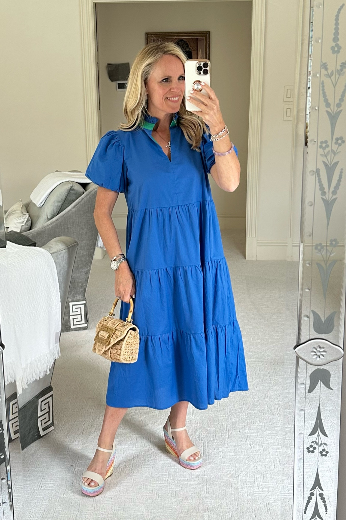 Blue and green maxi dress

#LTKSeasonal #LTKFind #LTKunder100