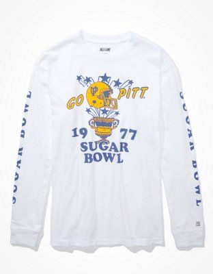 Tailgate Women's Pitt Panthers Oversized Long-Sleeve T-Shirt | American Eagle Outfitters (US & CA)