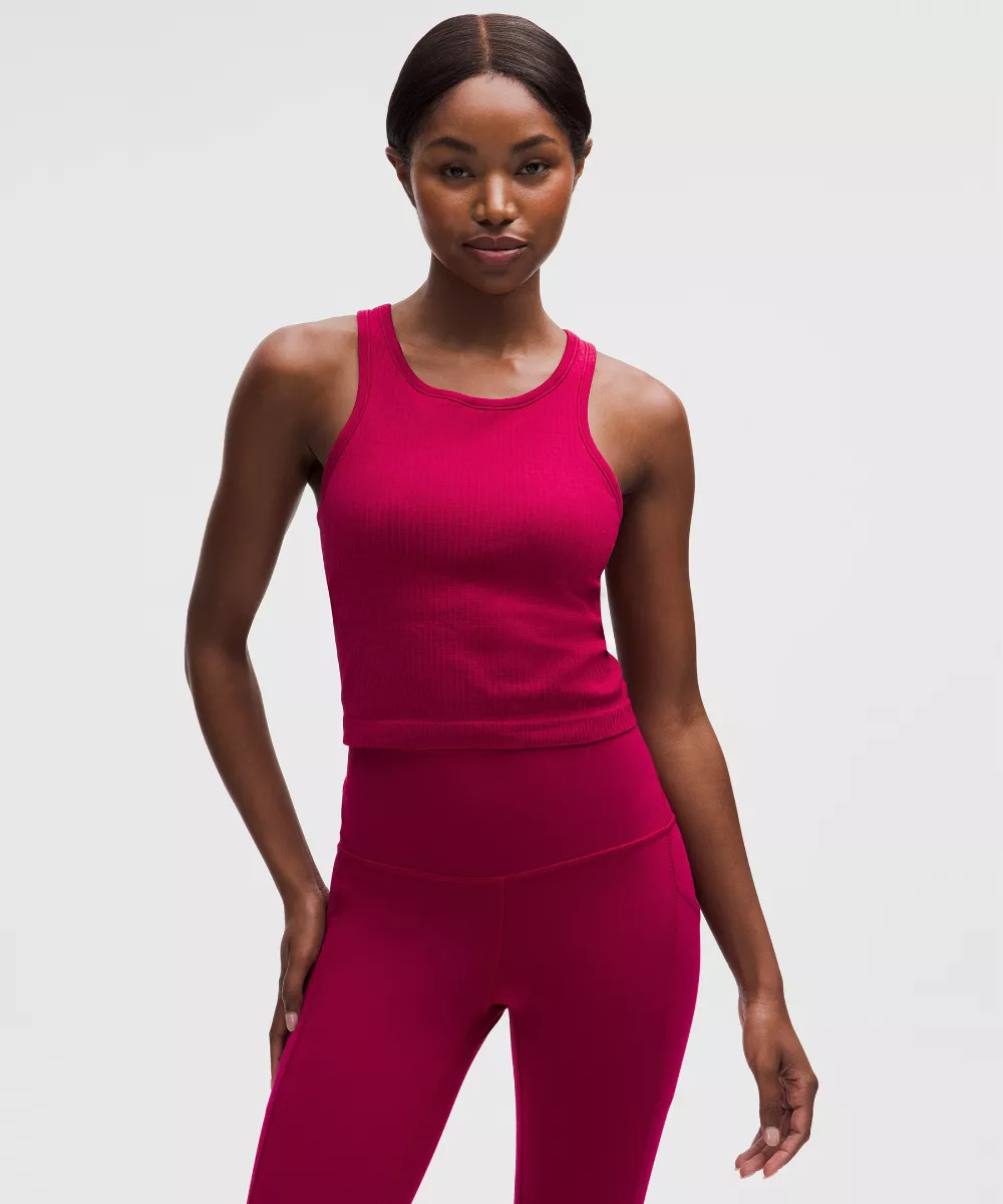 Ebb to Street Cropped Racerback Tank Top   Light Support, B/C Cup | lululemon (AU)