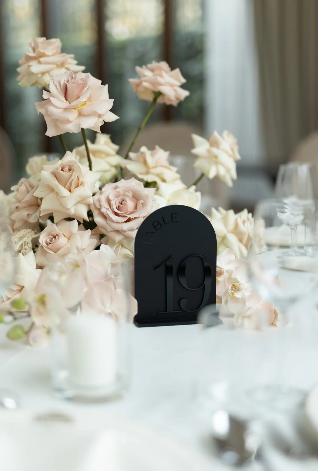 Black Matte Table Numbers Arched Black Acrylic Wedding Table Numbers Wedding Decoration Wedding R... | Etsy (CAD)