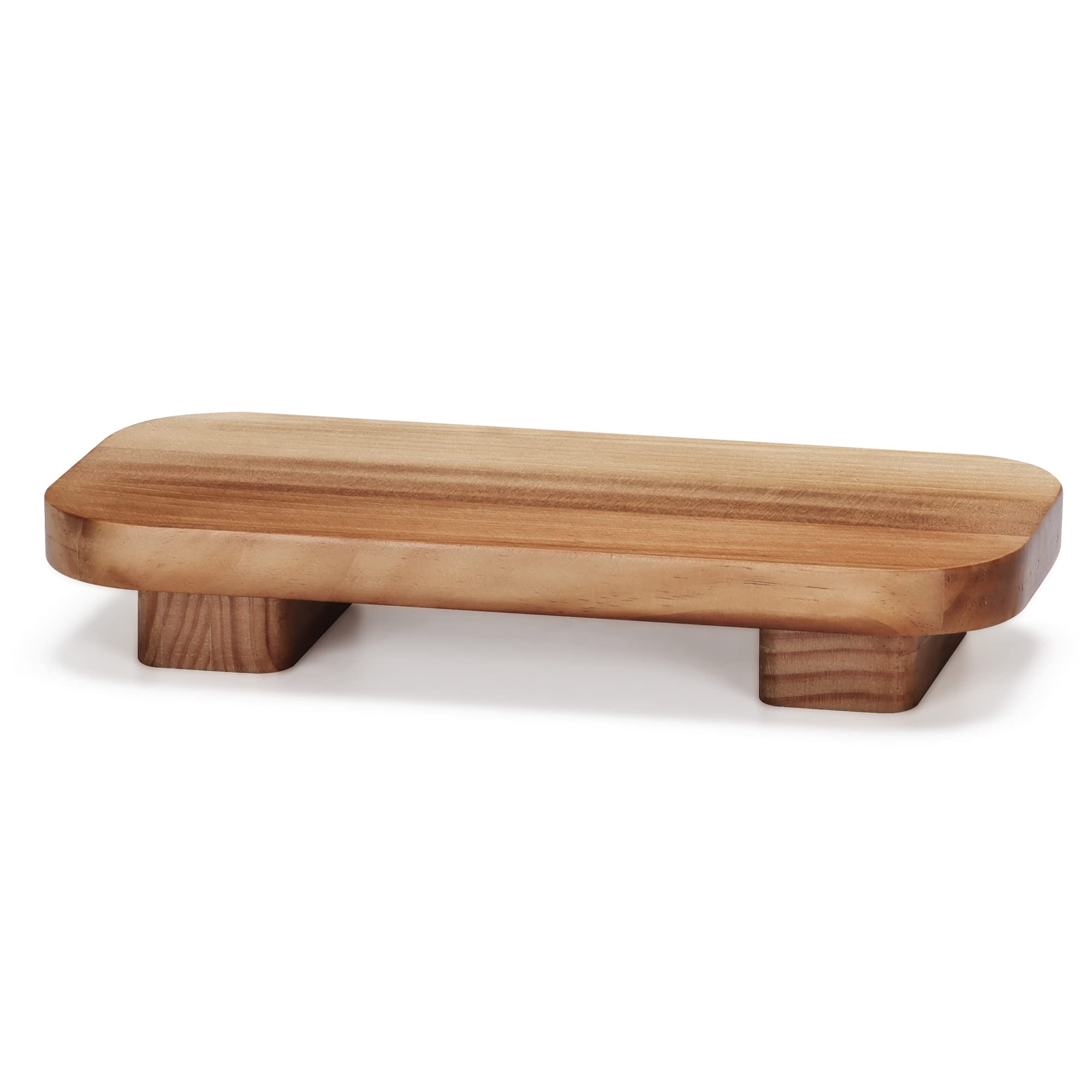 Farmhouse Wood Tray Rustic Wooden Pedestal 12 * 5.5 * 2 inches Decorative Wood Riser for Farmhous... | Amazon (US)