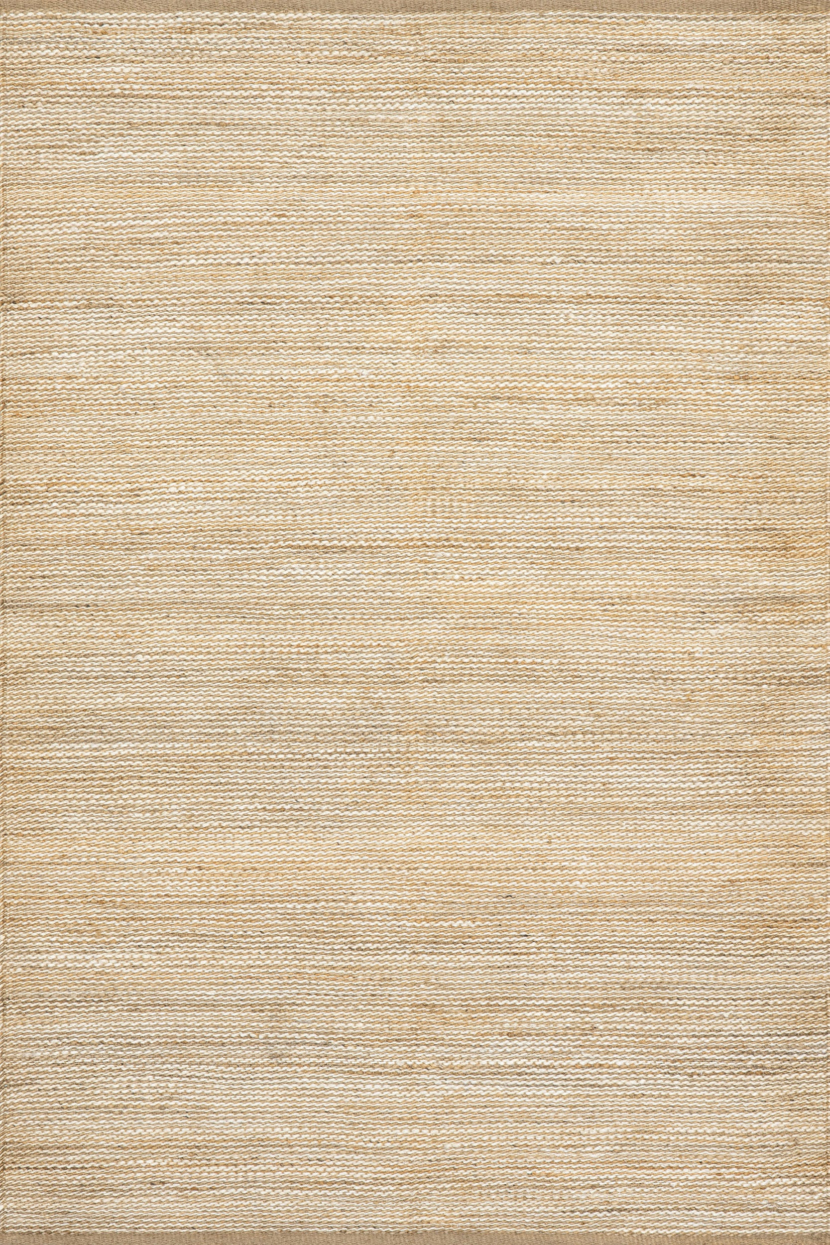 Ivory Striped Handwoven Jute 6' x 9' rug | Rugs USA