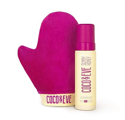 Coco & Eve Self Tanner Mousse Kit - (Medium) All Natural Sunless Instant Self Tanning Lotion with... | Amazon (US)