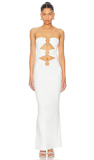 Luciana Maxi Dress in White | Revolve Clothing (Global)
