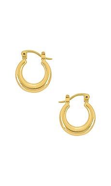 Luv AJ The Mini Martina Hoops in Gold from Revolve.com | Revolve Clothing (Global)