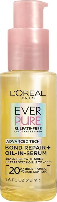 L'Oreal Paris Bond Repair+ Hair Oil-in-Serum, Heat Protectant to Strengthen Damaged, Color-Treate... | Amazon (US)