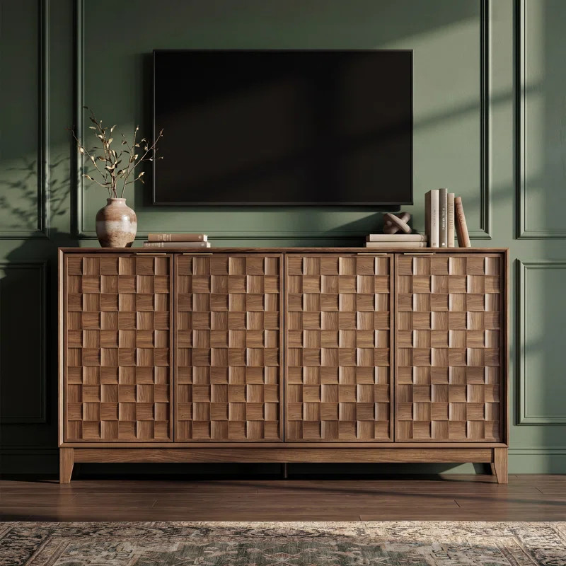 Valdean 60'' Wide Sideboard Buffet with Solid Wood Legs and Adjustable Shelves | Wayfair North America