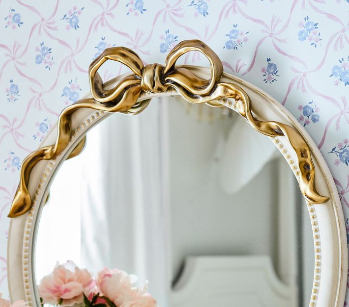 LoveShackFancy Bow Mirror | Pottery Barn Kids