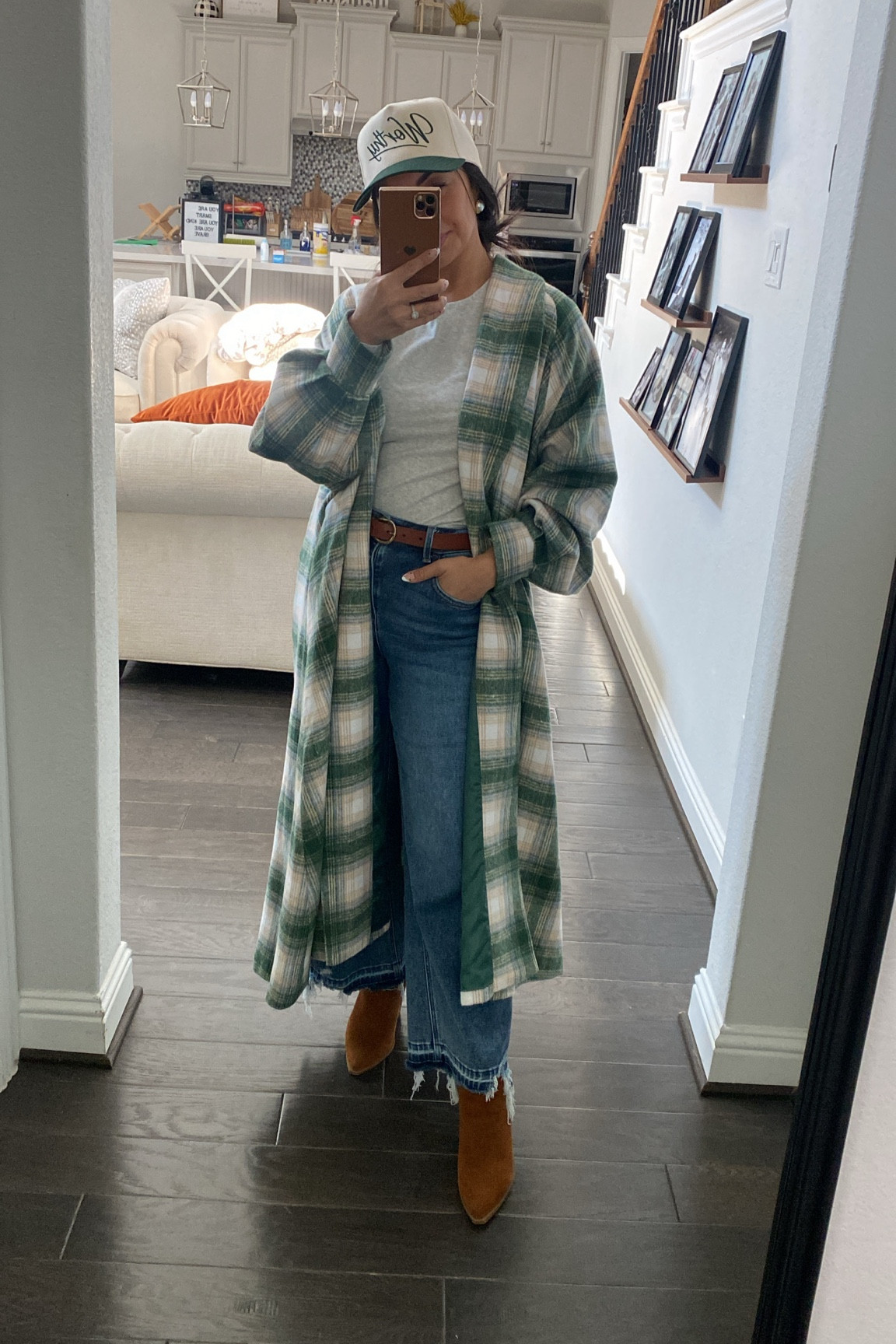 Plaid coats 