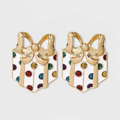 SUGARFIX by BaubleBar Polka Dot Gift Box Drop Earrings | Target