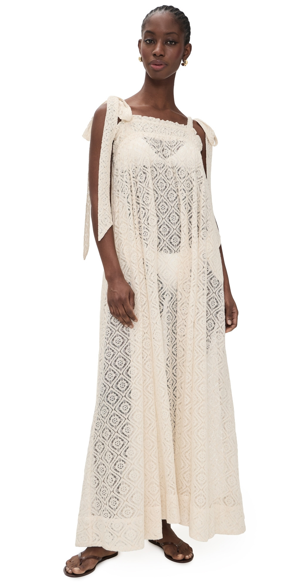 Coniglio Palm Beach Elastic Convertible Maxi Dress Natural One Size | Shopbop
