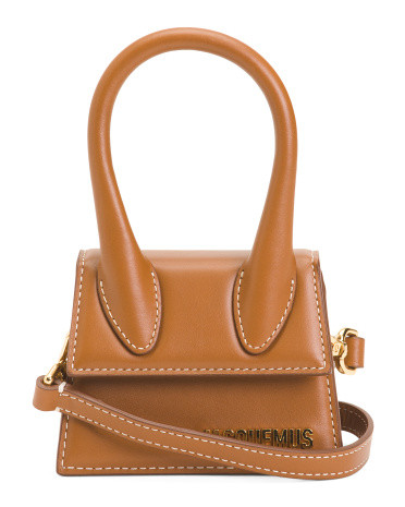 Made In Italy Leather Le Chiquito Small Satchel With Crossbody Strap | TJ Maxx