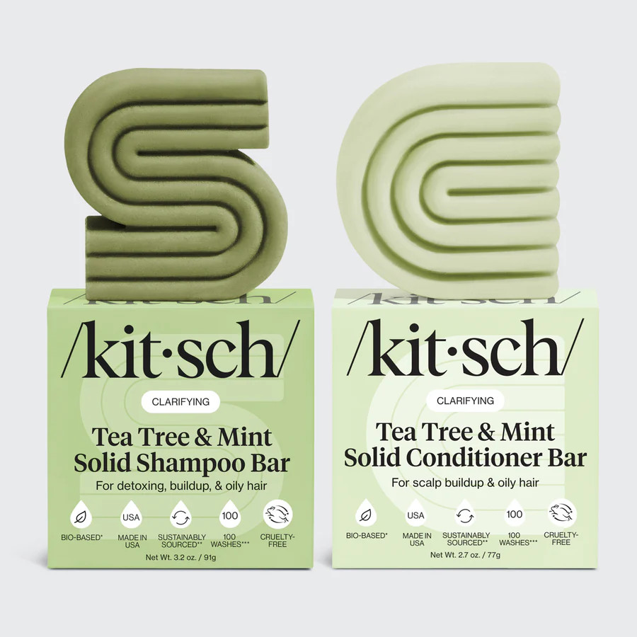 Tea Tree & Mint Clarifying Shampoo & Conditioner | KITSCH | Kitsch