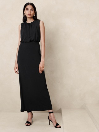Aura Jersey Maxi Dress | Banana Republic (US)