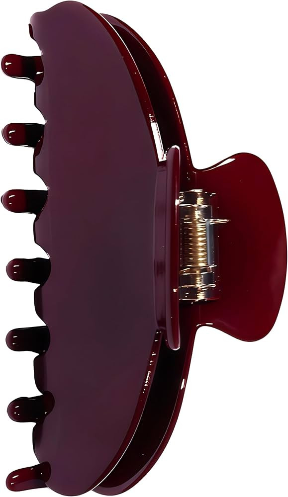 Durable Acetate Hair Clips - 4-Inch Wine Red Claw Clips for Fine and Thick Hair (Wine Red) | Amazon (US)