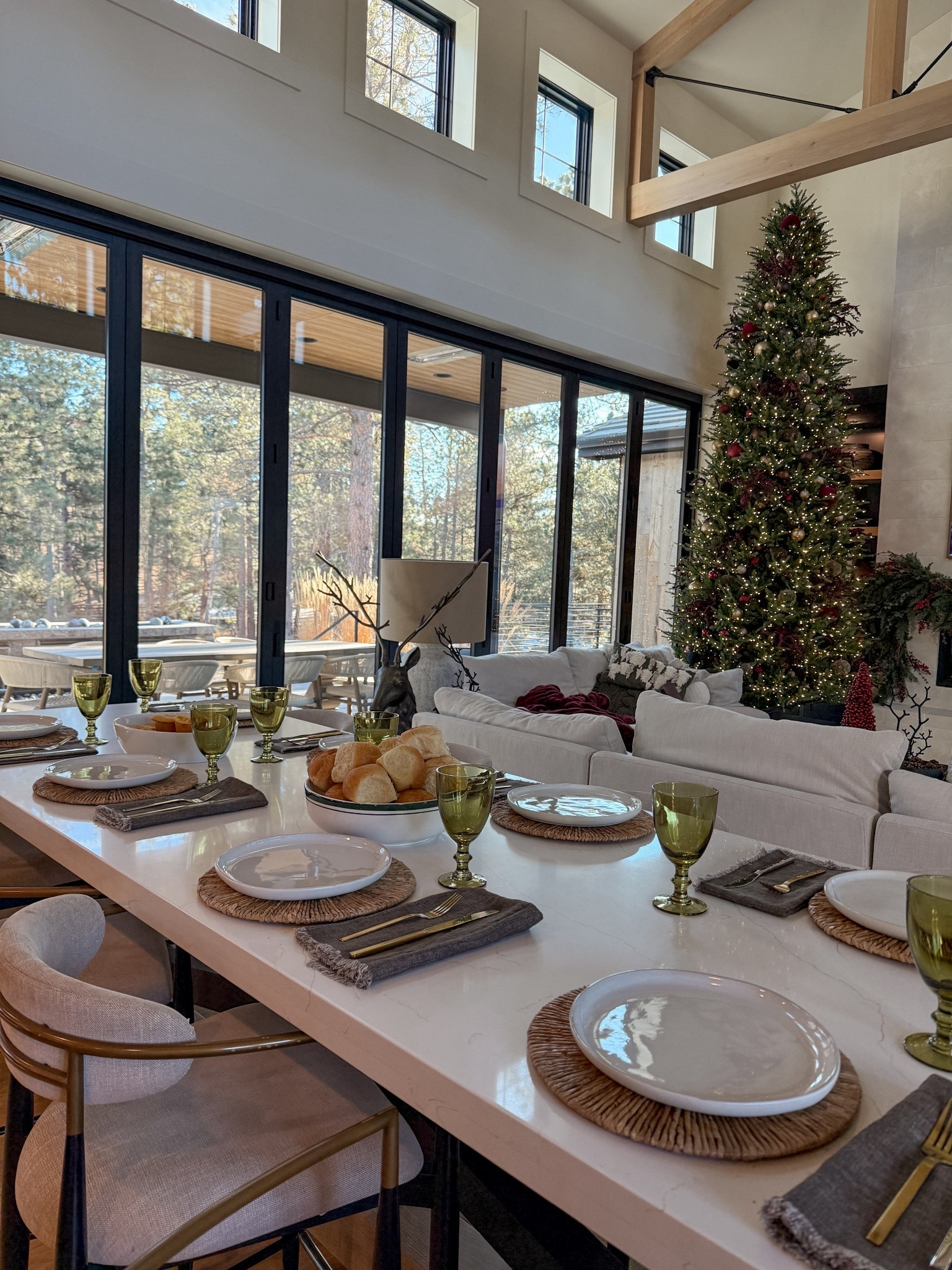 Dining setup for the holidays. These place settings are timeless and can be used every season. We’ve been using the gold silverware for months and it’s still in great shape!

#LTKHome #LTKSeasonal #LTKHoliday