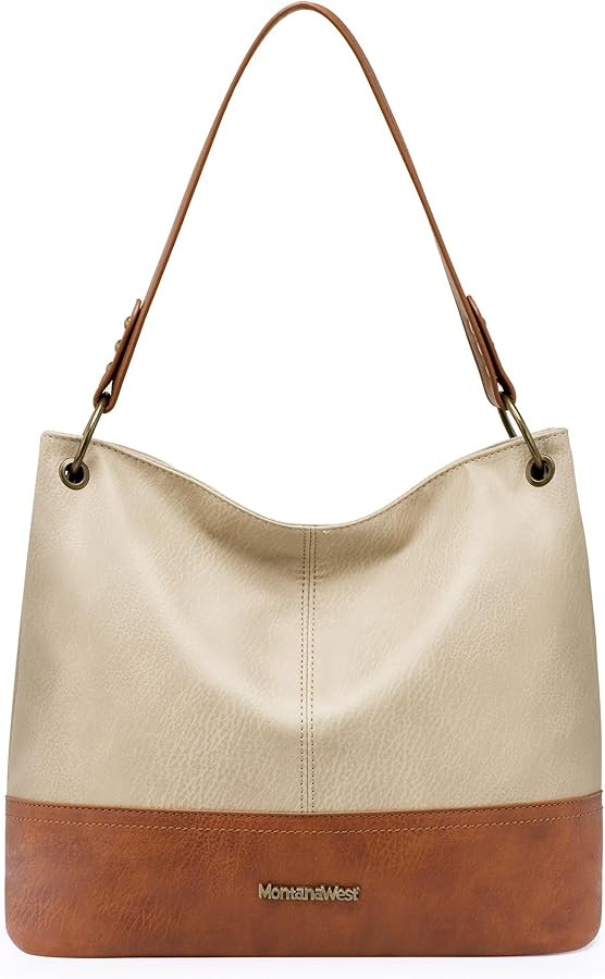 Montana West Purses for Women Hobo Shoulder Handbags with Zipper | Amazon (US)
