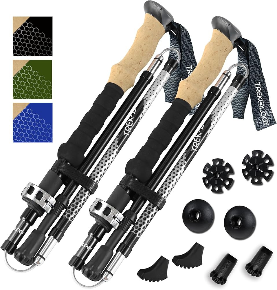 Trekology Trek-Z Collapsible Hiking & Trekking Poles - Balance Support for Seniors, Women, and Me... | Amazon (US)