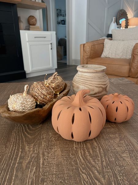 Easy, simple, cozy & neutral — my absolute fave! 🍂✨ sharing TWO ways to style any smaller table top space w/ these warm tone pieces I LOVED from Walmart for under $50🎃

✨🍂 #walmartpartner #IYWYK #WalmartFinds / fall decor / home decor / easy design / wood tones / candle / pumpkins / terracotta / wicker / cozy home 

#LTKSeasonal #LTKfindsunder50 #LTKhome