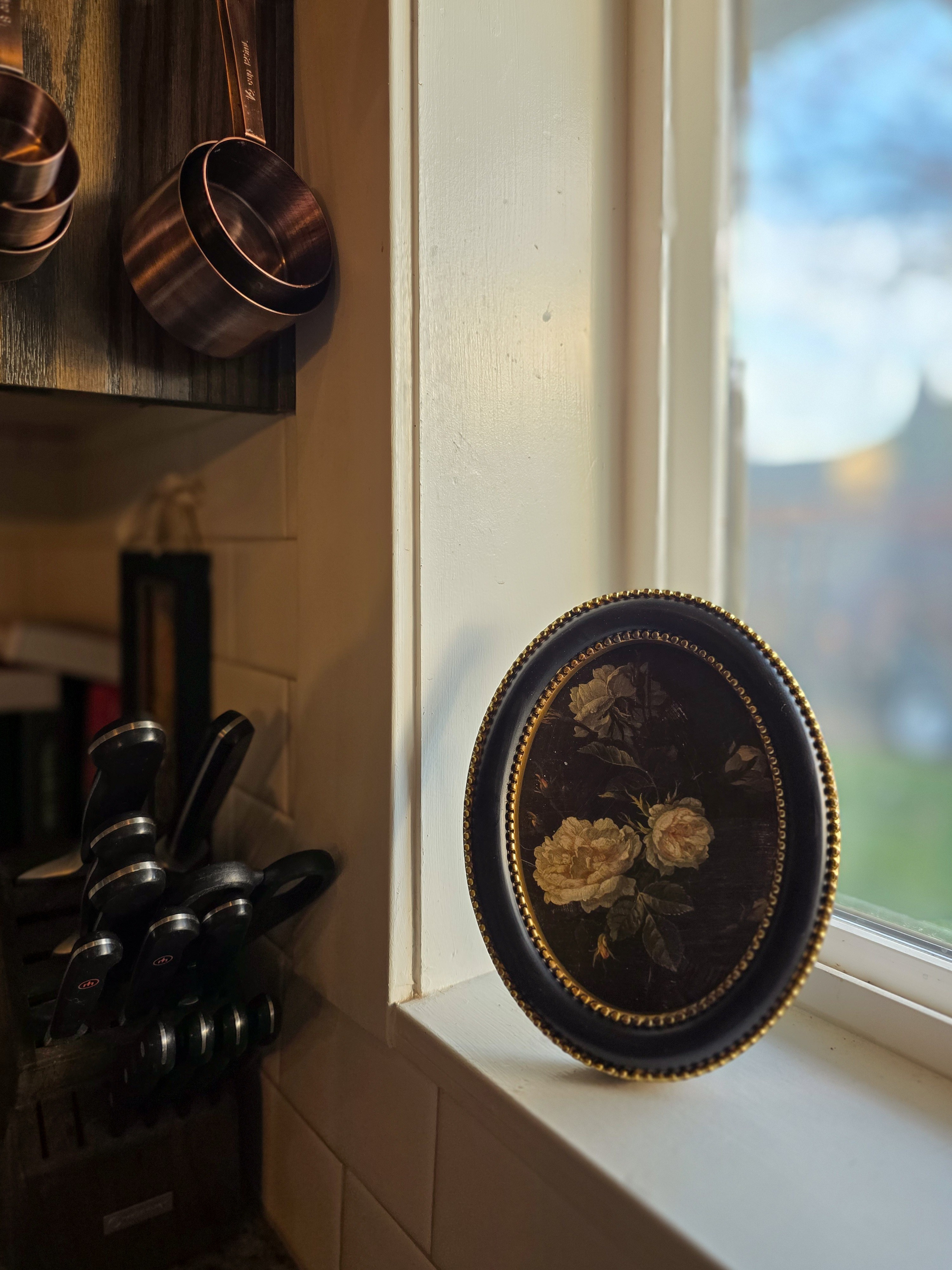 This little oval frame is perfect if you want add just a little bit of charm to your space. I love where it is in our kitchen on the windowsill. It is such a great price too!  

 #LTKHome