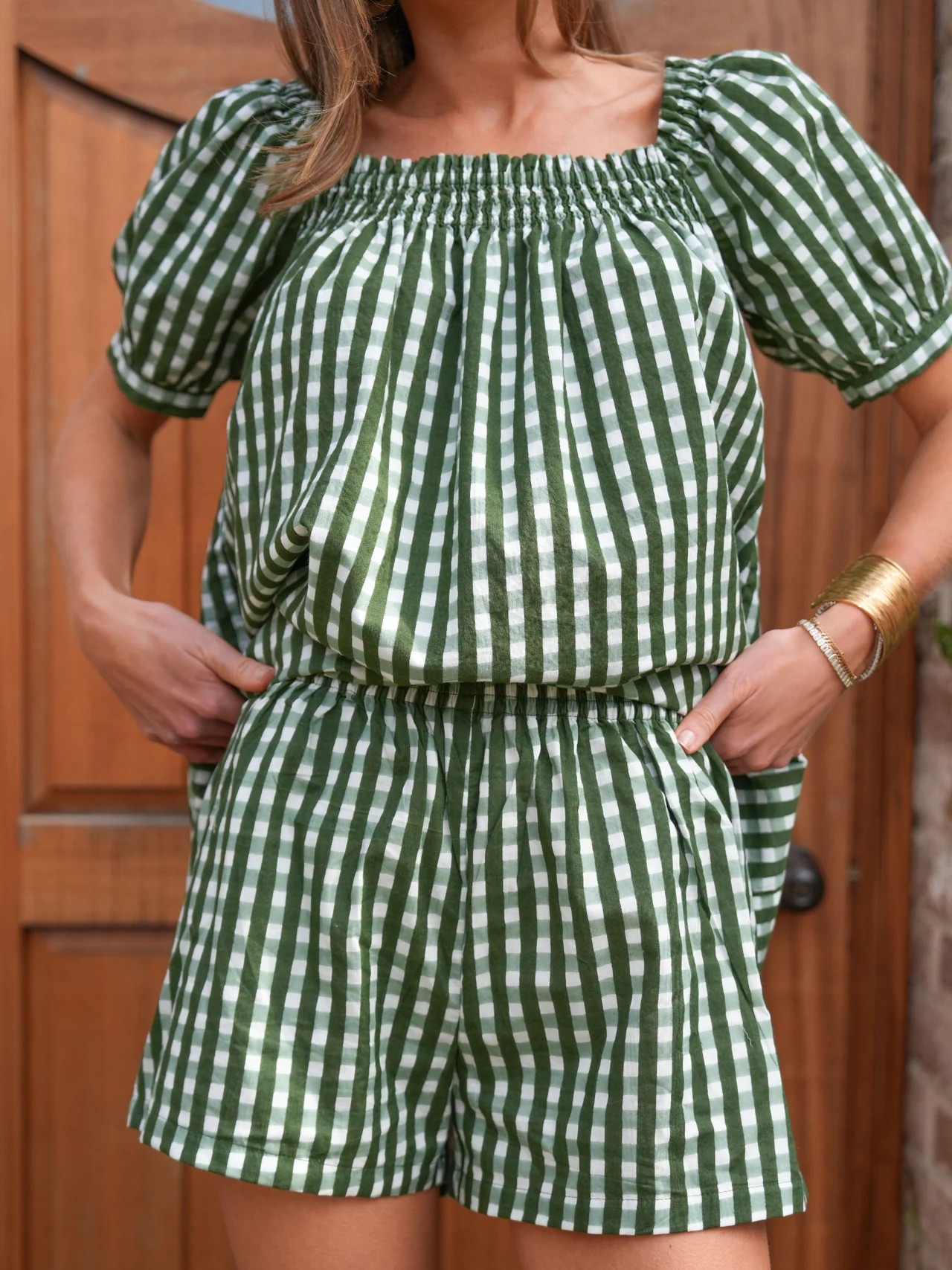 The Sweet and Short Set - On the Green | Darling Loungewear