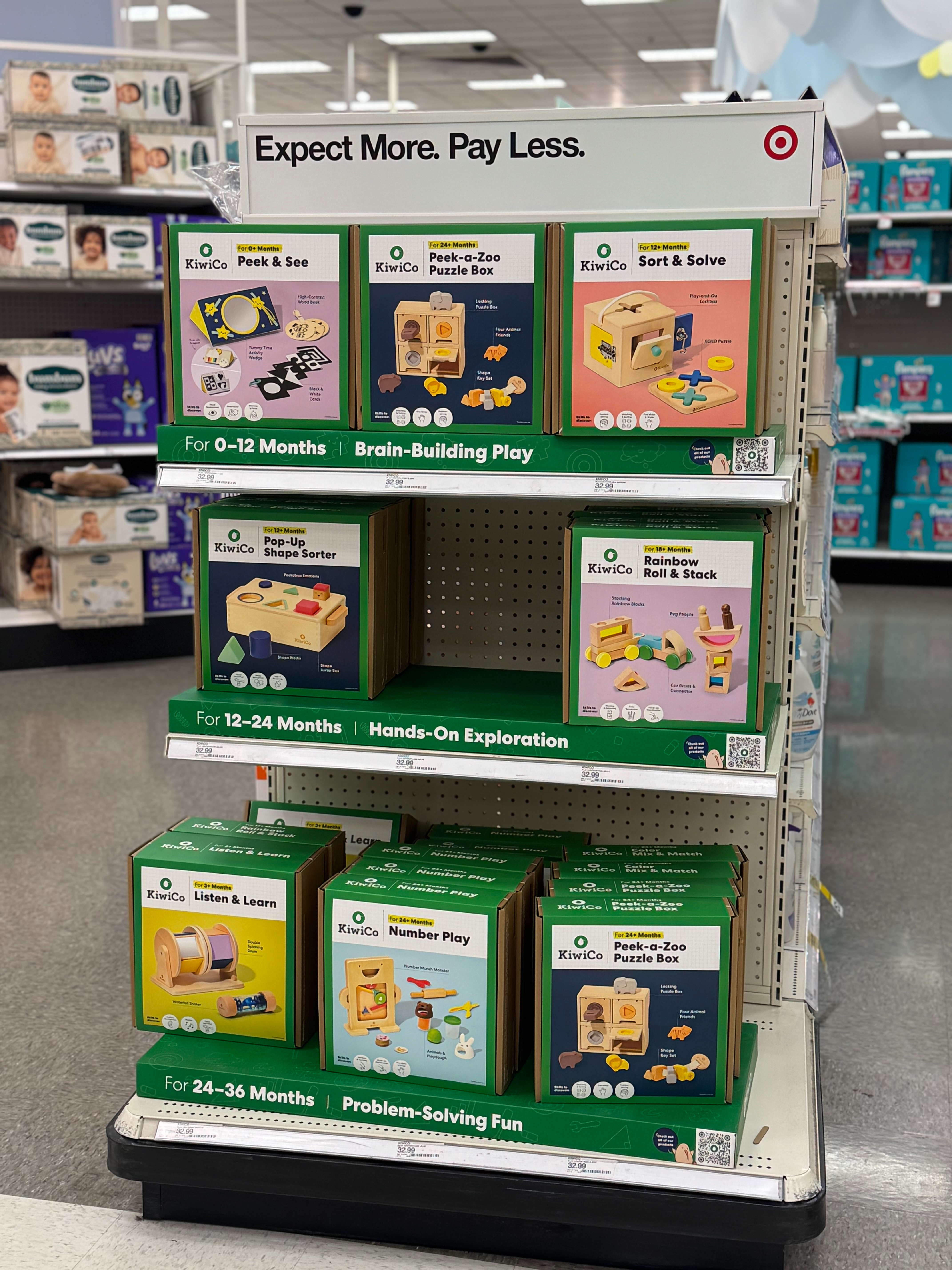 Target mom find 🎯

Spotted KiwiCo STEM toys in store and had to share. They’re organized by age 0–12 months, 12–24 months, and 24–36 months, so it makes buying and gifting so easy.

Such great hands-on, screen-free toys that actually support fine motor skills, problem-solving, and real developmental milestones.

Perfect for baby and toddler birthday gifts. 

 #LTKmomlife #LTKBaby #LTKKids