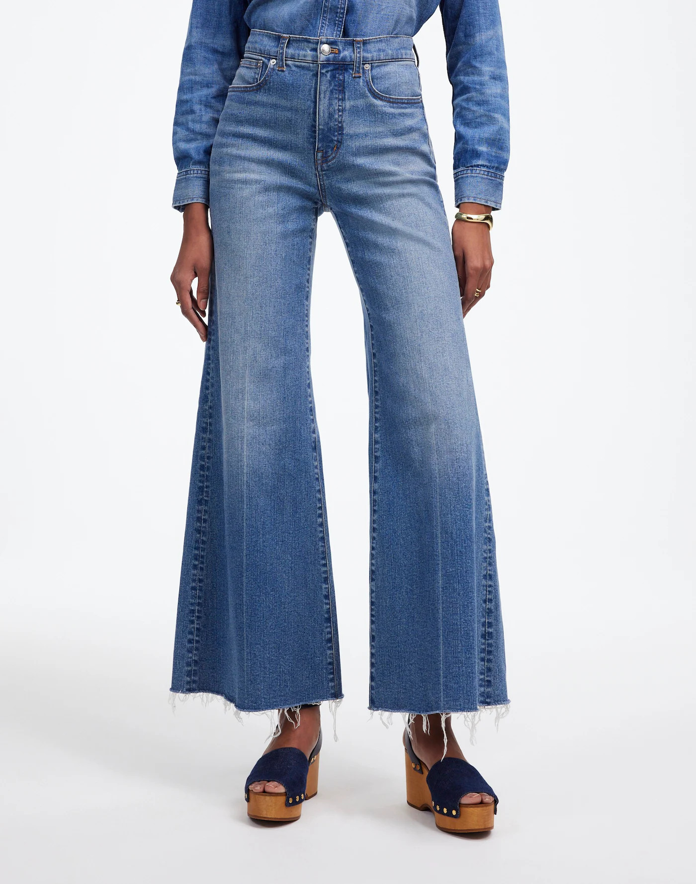 Flared Wide-Leg Crop Jeans | Madewell