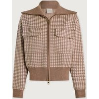 Ablett Jacquard Knit Jacket | Varley US, Taupe / XXS | Varley US