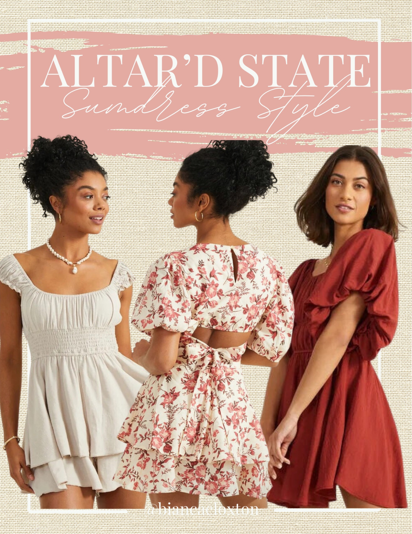 Altar’d State || Sundress Style 

Ootd, sundress, floral dress, ivory dress, rust dress, mini dress, summer style, date dress, cute

#LTKstyletip #LTKunder50 #LTKFind
