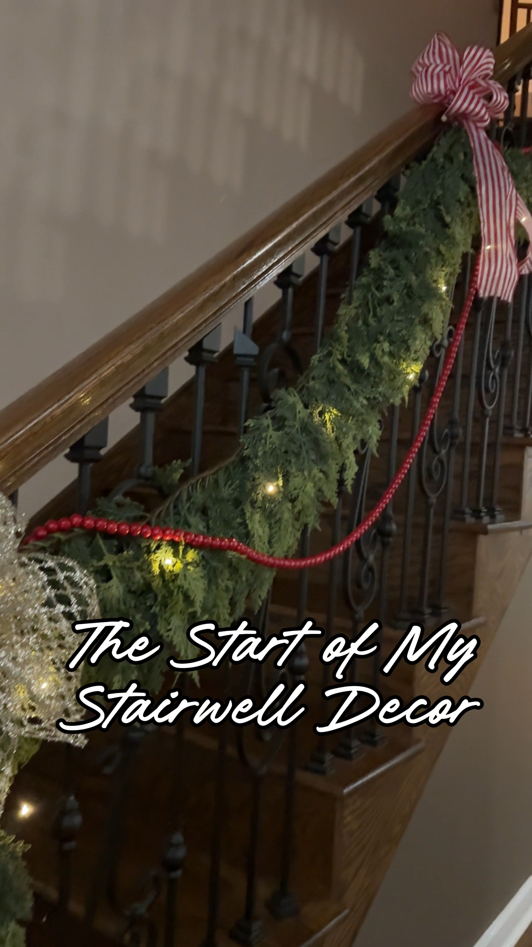 Christmas staircase garland inspo 🎄✨ Cozy cedar pine greenery, layered ribbon bows, bells, and warm lights for that classic holiday home vibe. The perfect mix of traditional Christmas decor, elevated holiday styling, and viral staircase garland ideas. Everything I used to create this look is linked on my LTK for easy shopping! ❤️


#LTKHoliday #LTKSeasonal #LTKHome