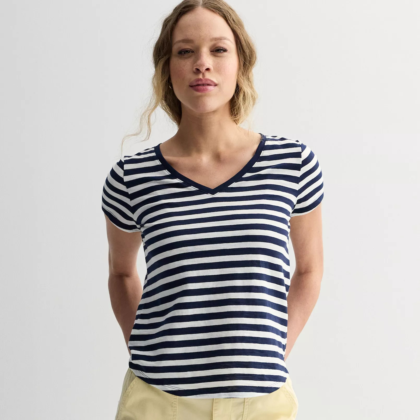 Women's Sonoma Goods For Life® Everyday Short Sleeve V-Neck Tee | Kohl's