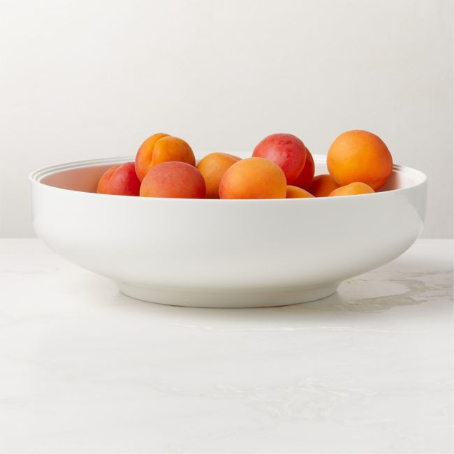 Frette Off-White Serving Bowl | CB2