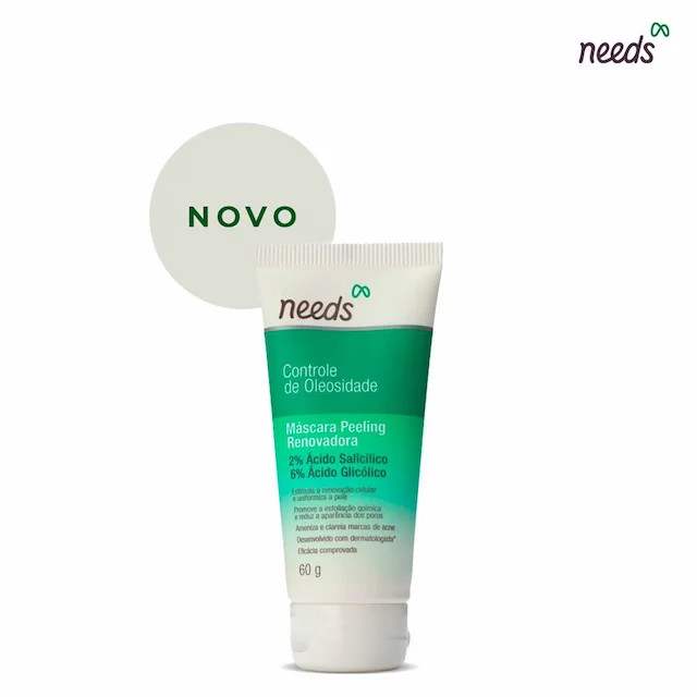 Máscara Peeling Renovadora Needs Controle de Oleosidade 60g | Drogasil BR