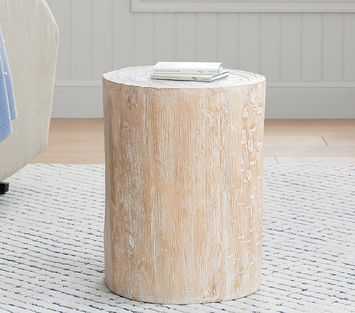 Wood Stump Side Table (14") | Pottery Barn Kids
