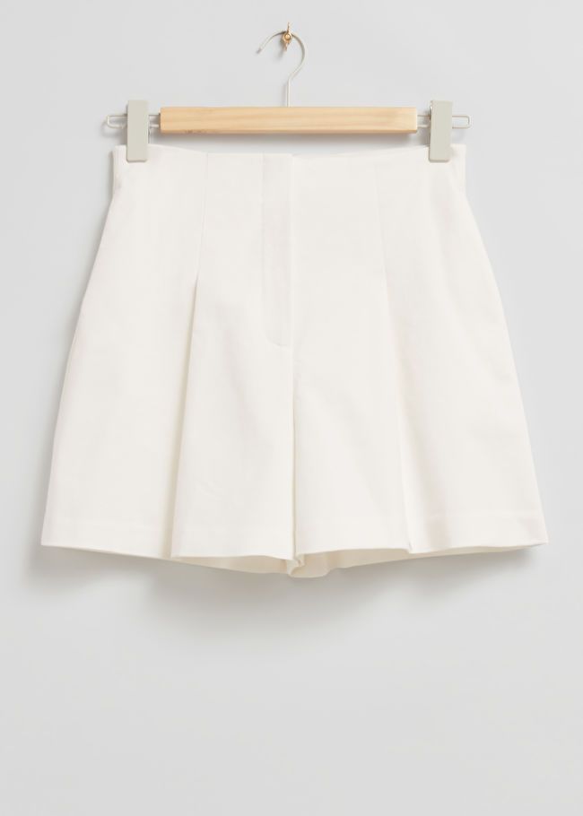 High Waist Chino Shorts - White - Shorts - & Other Stories US | & Other Stories US