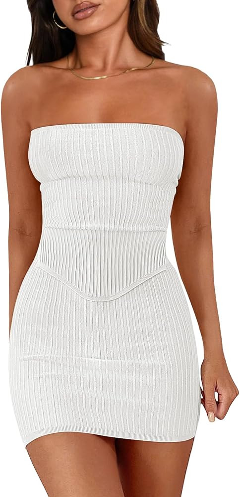 LILLUSORY Women's Two Piece Outfits Summer Matching Sets Crop Tops and Bodycon Skirt | Amazon (US)