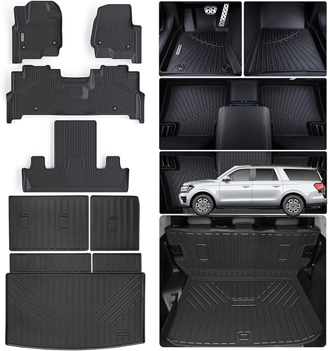 Floor Mats for Ford Expedition MAX 2018-2024 (Only Fit 7 Seats-2 Row Bucket Seat Non Short) & Tru... | Amazon (US)