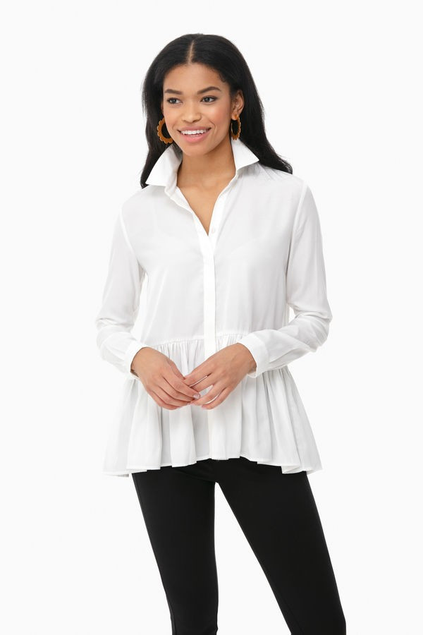 White Charlotte Blouse | Tuckernuck