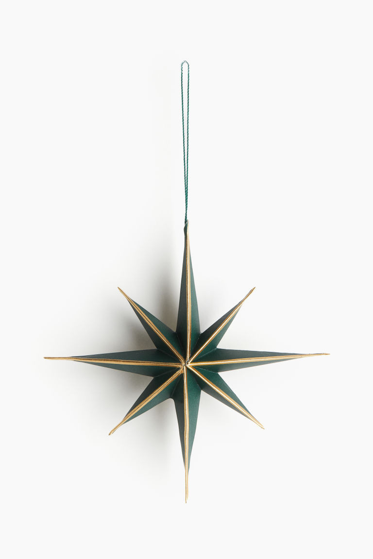 H & M - Weihnachtsbaumschmuck aus Papier - Grün - Zuhause | H&M (DE, AT, CH, NL, FI)