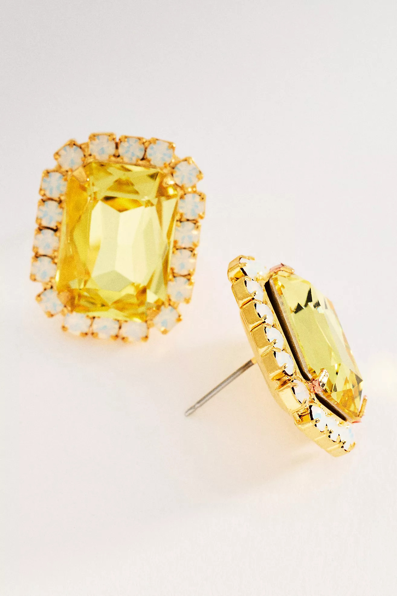 The Pink Reef Neon Gem Stud Earrings | Anthropologie (US)
